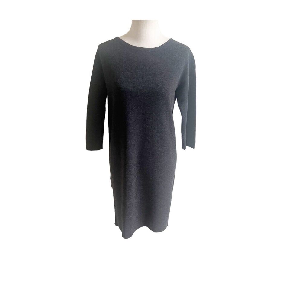 Vince Women’s Wool Sheath Midi Dress Silky Back Size XS Office City Girl